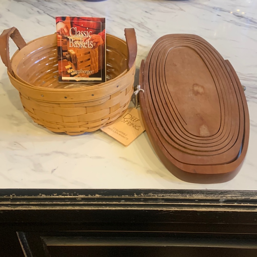 Longsberger and calaspable basket